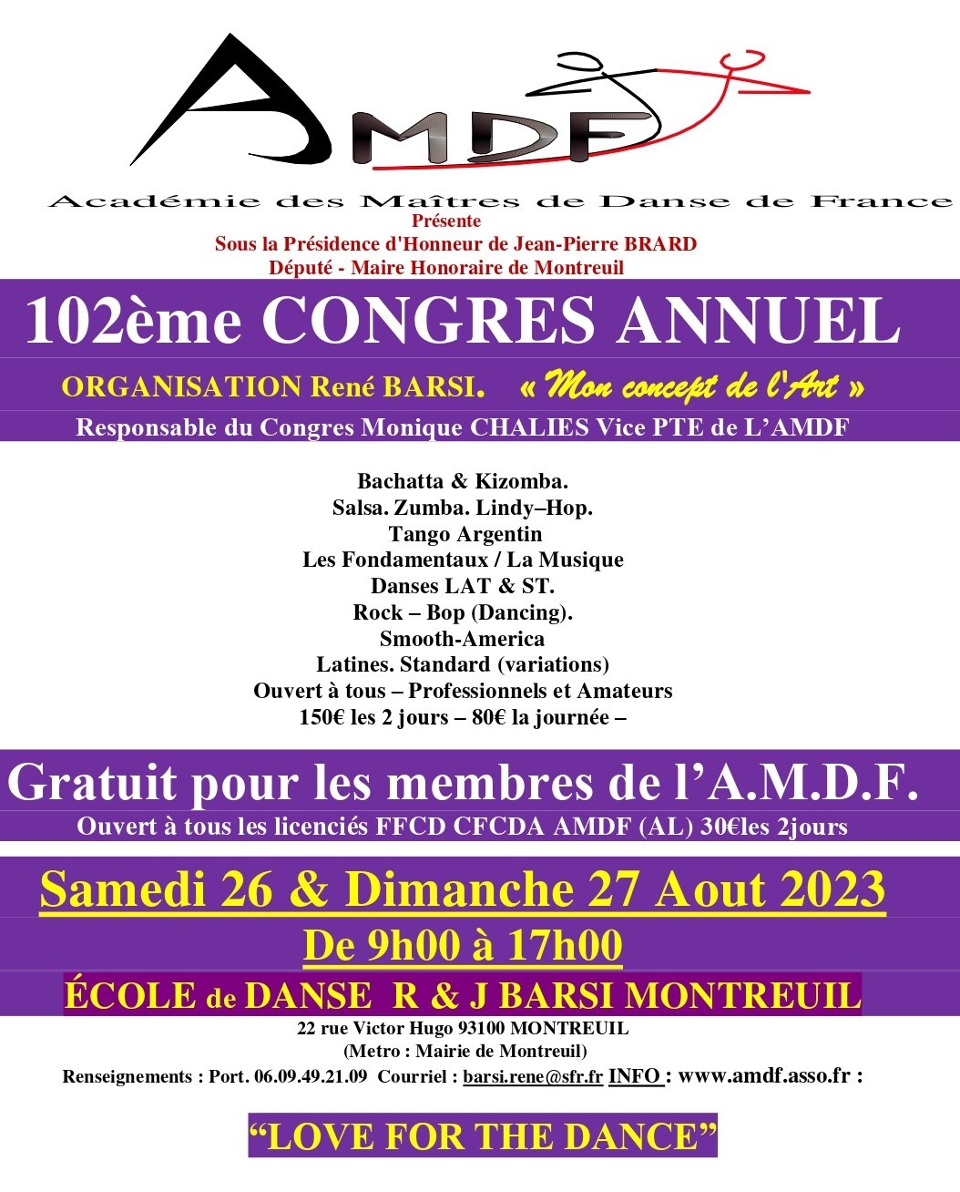 affiche Congrès AMDF 2023